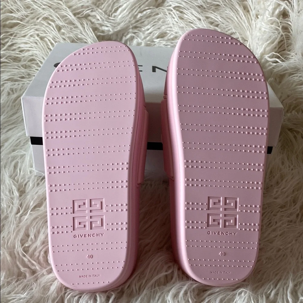 Givenchy Slide Sandals Blossom Pink, Size 40 (approx US 10), NWT - Picture 6 of 10